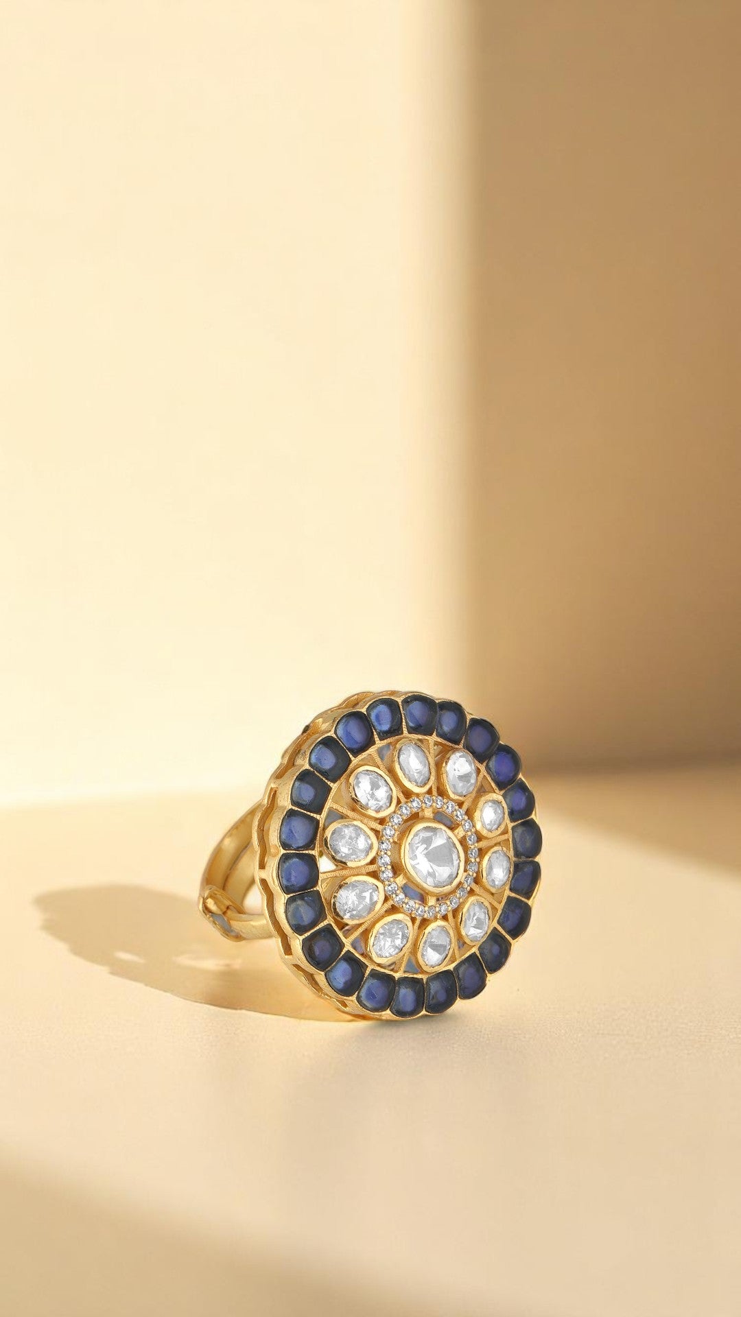 92.5 Silver Royal Blue Ring