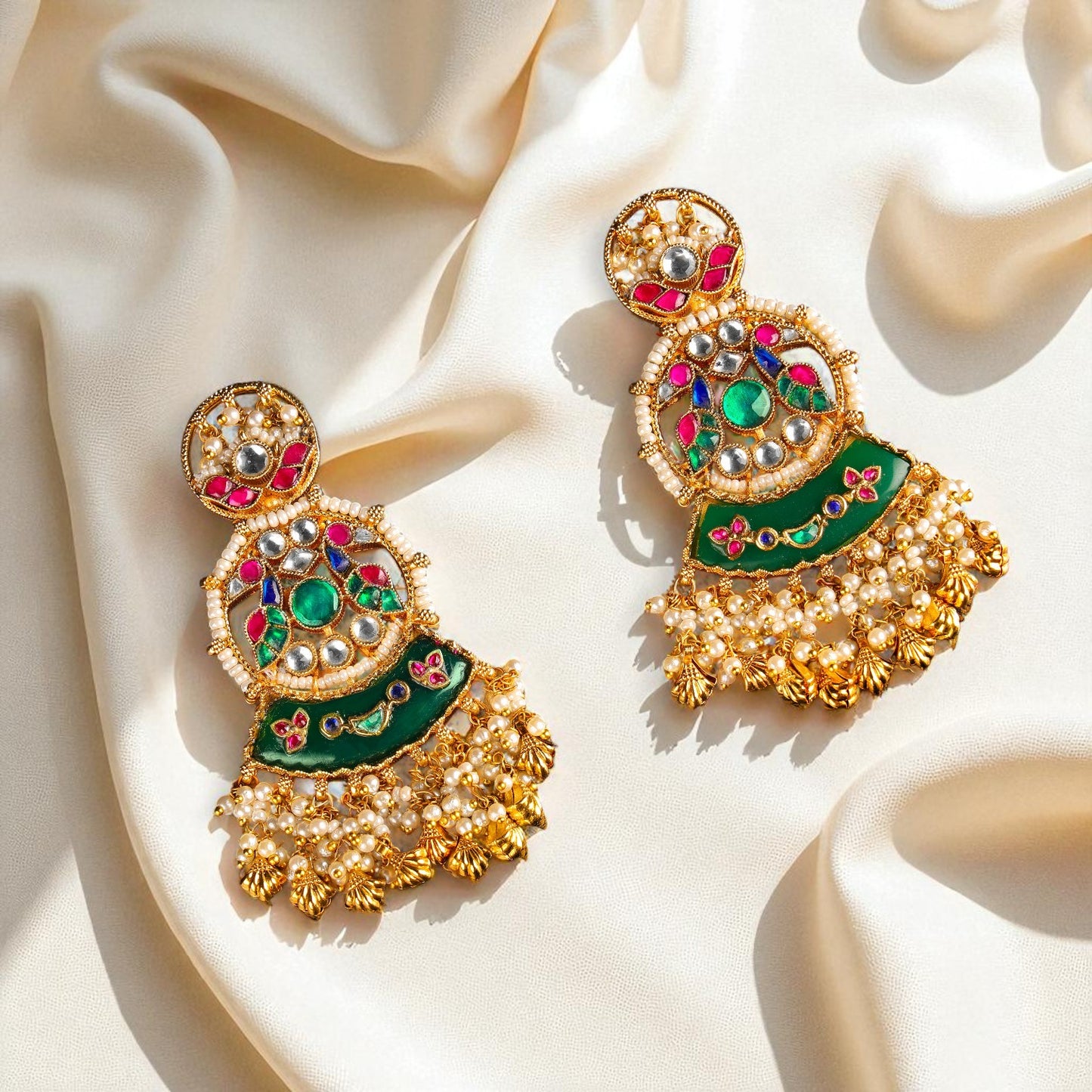 Silver Traditional Jhumkas