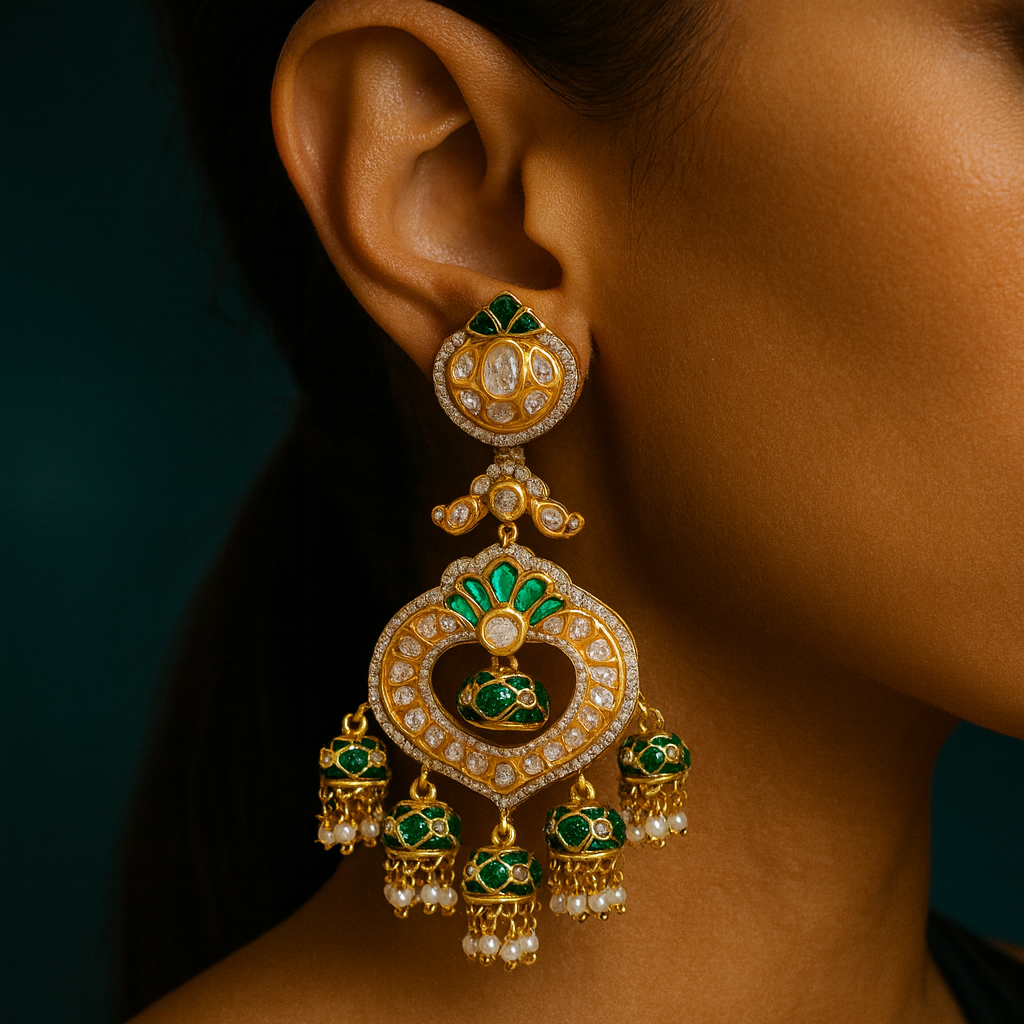Green Graceful Chandbalis