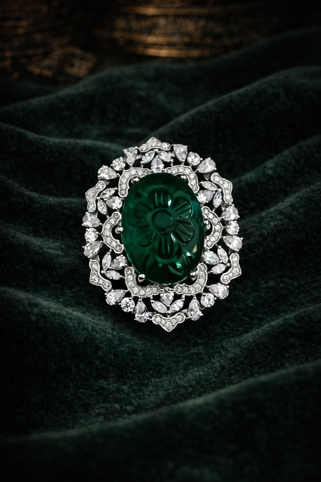 Pure Silver Aura Brooch