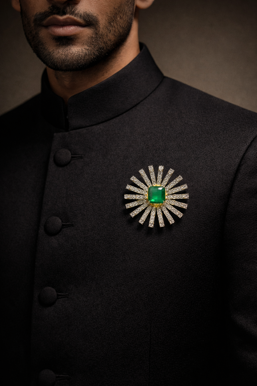 Pure Silver Radiant Brooch