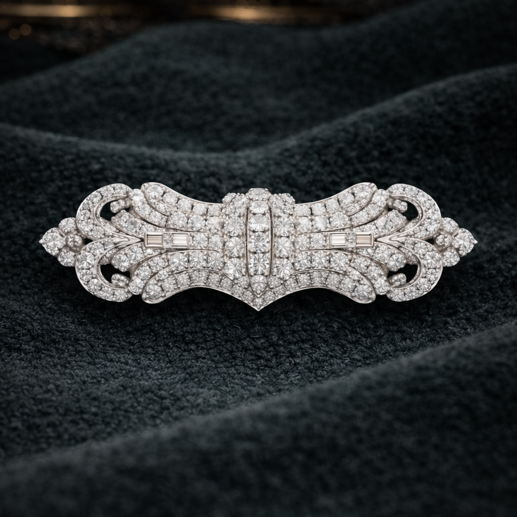 Pure Silver Royal Court Brooch