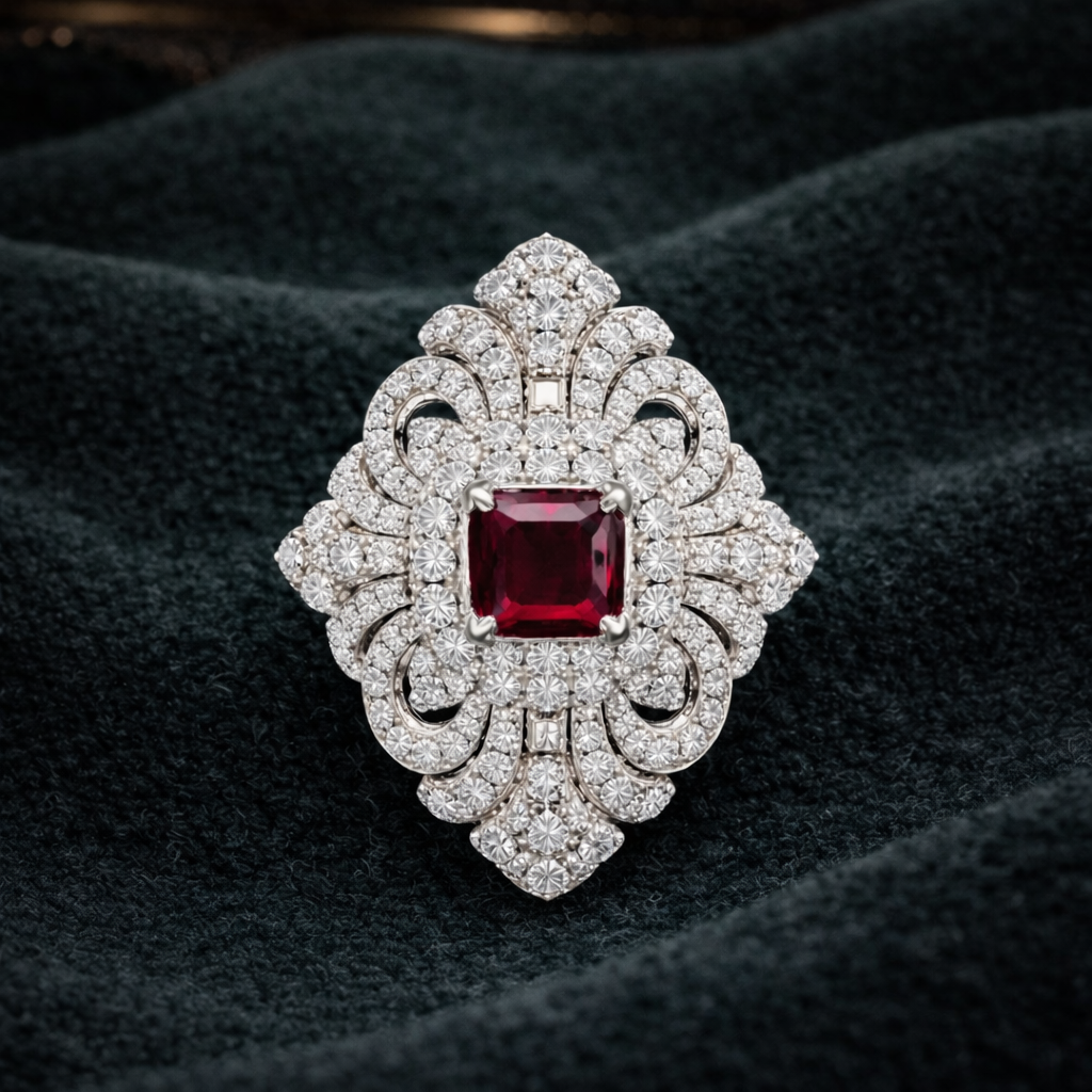 Pure Silver Majesty Brooch