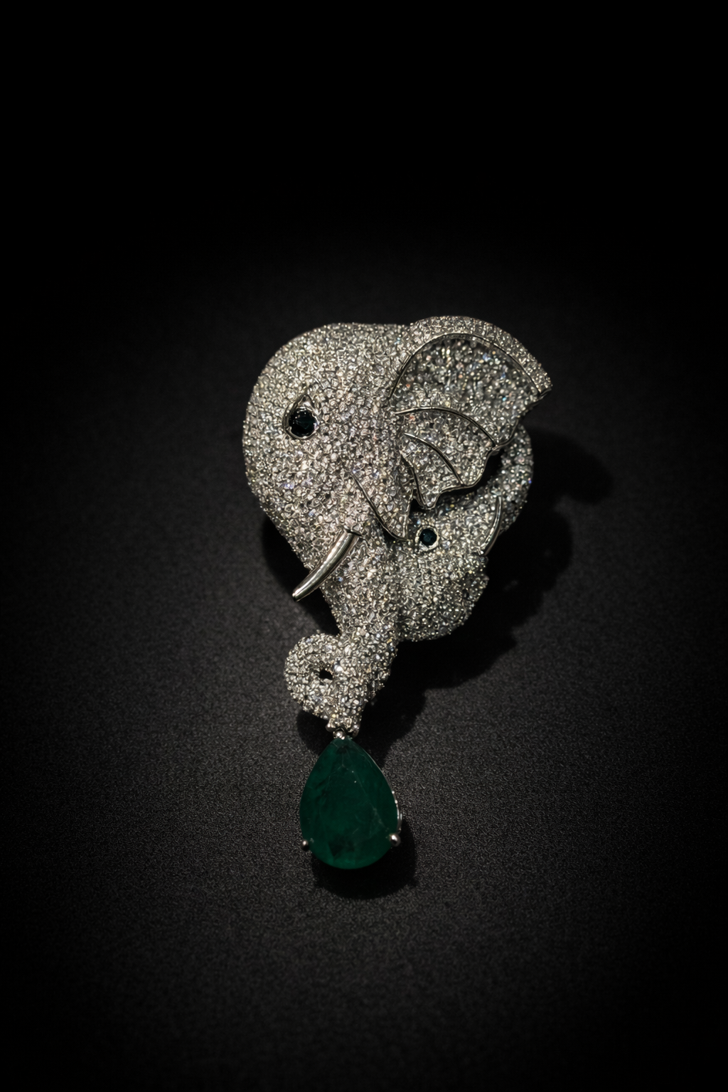 Emerald Regent Brooch