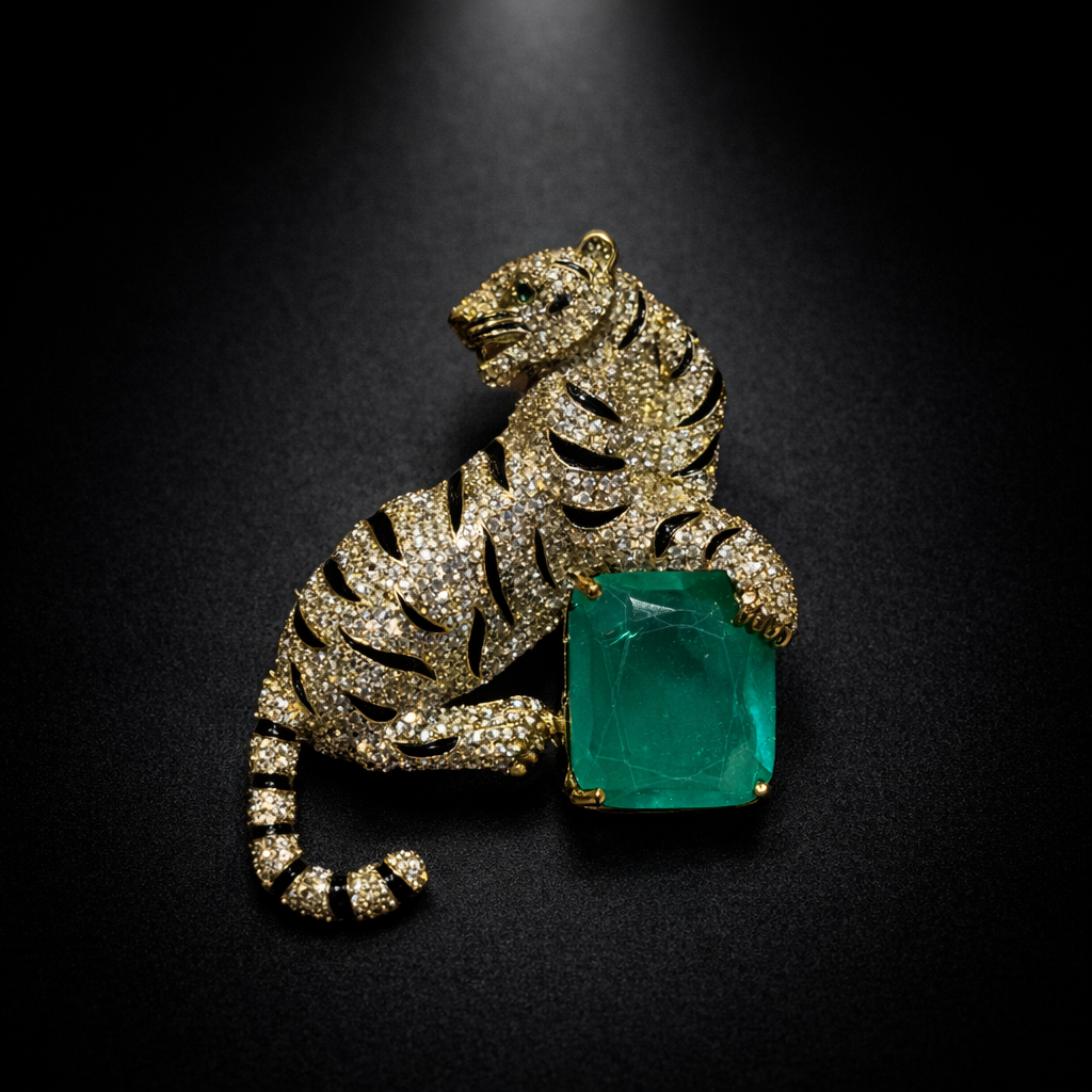 Imperial Tiger Brooch