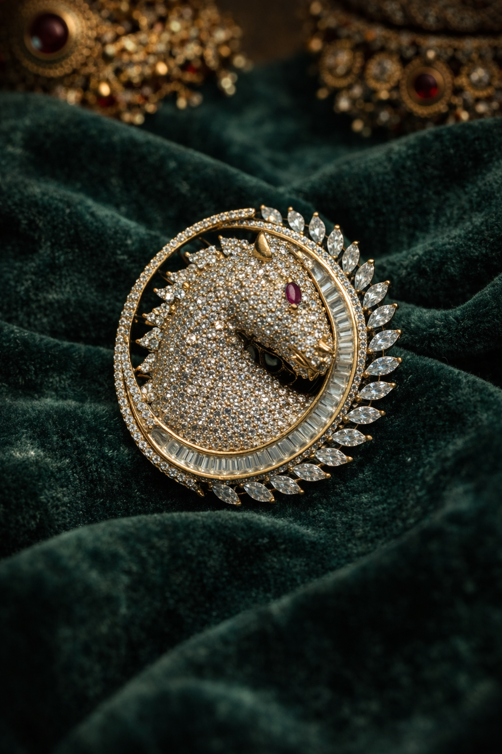Eternal Crescent Brooch
