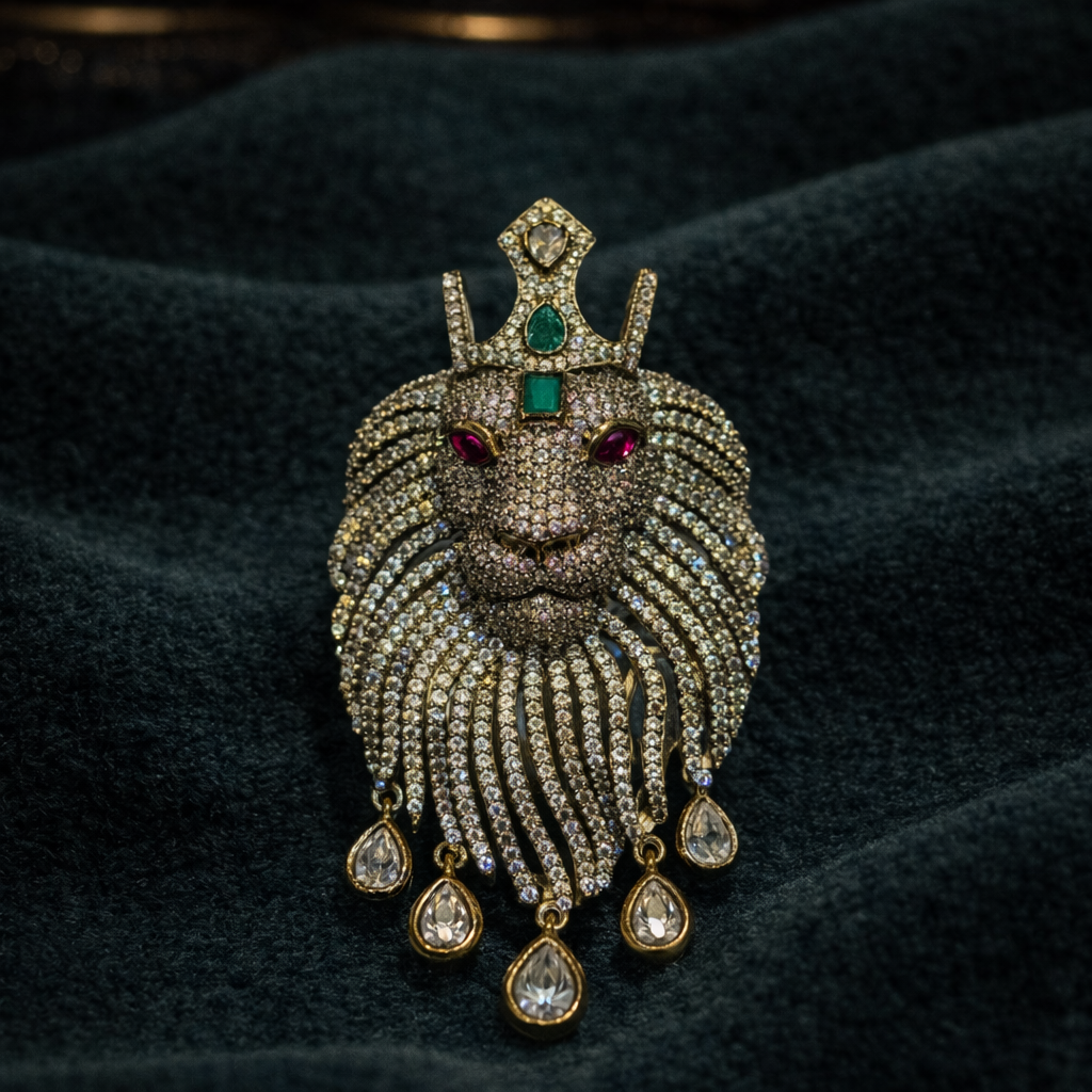 Imperial Lion Brooch