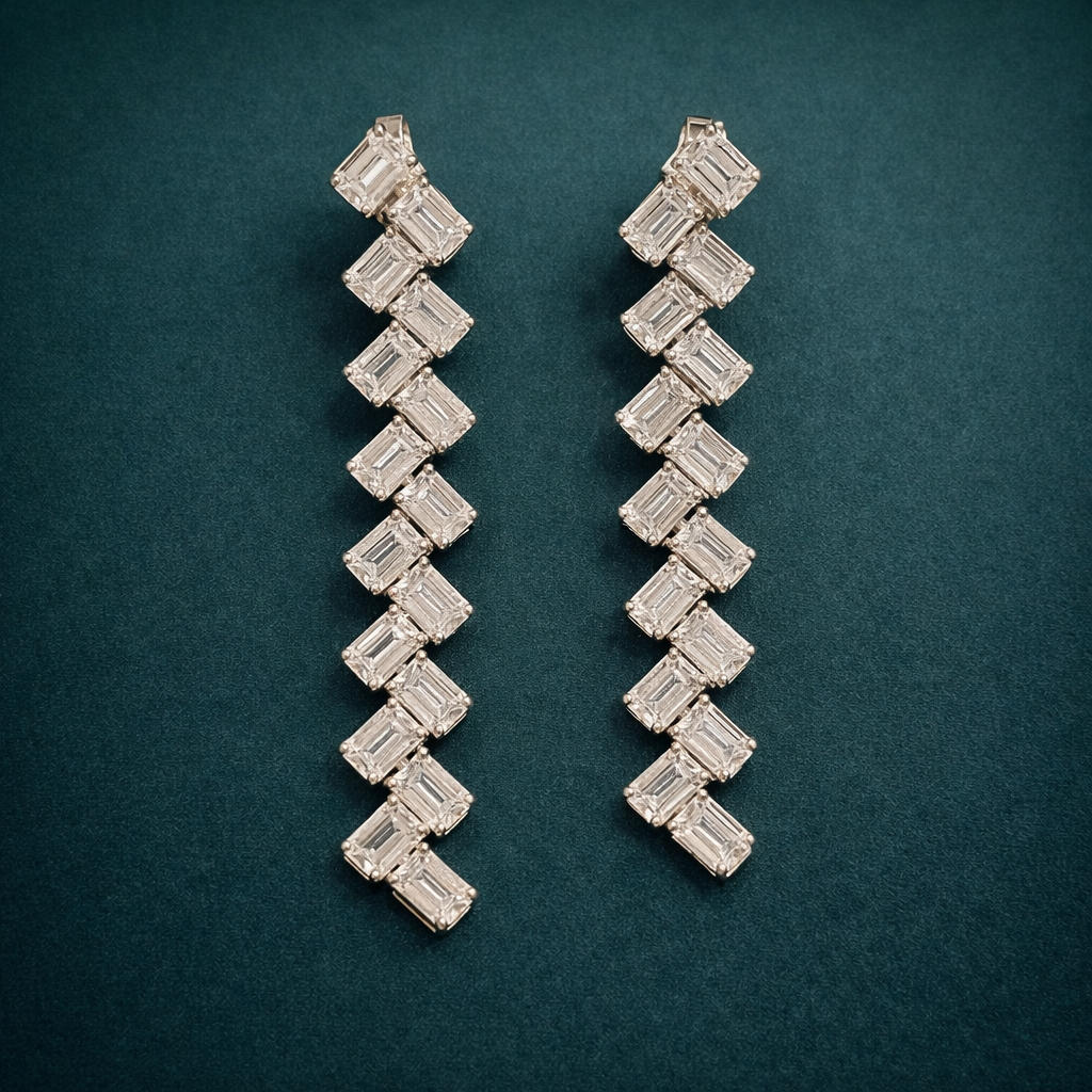 Pure Silver Sleek Danglers