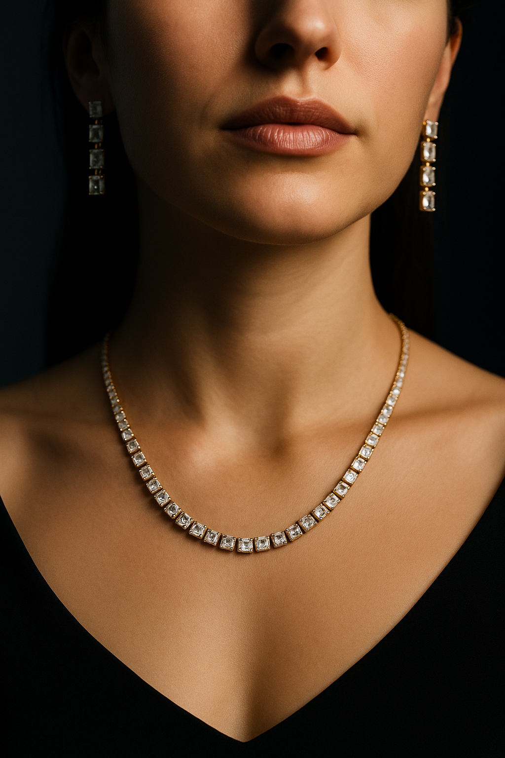 Emerald Elegance Necklace Set