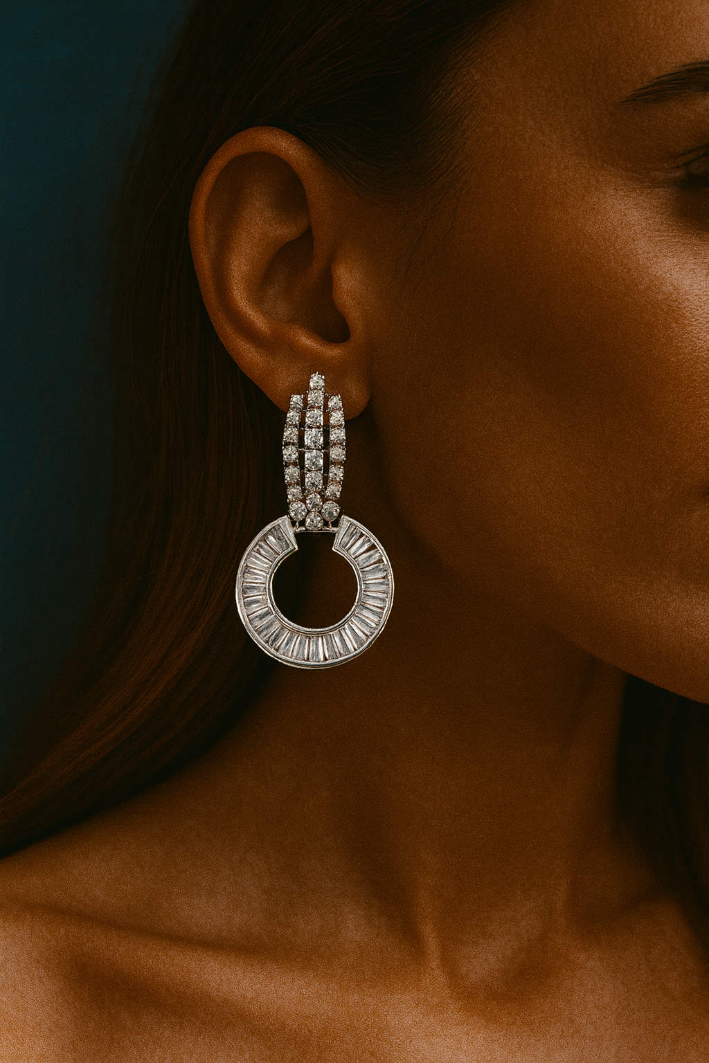 Crystal Halo Earrings