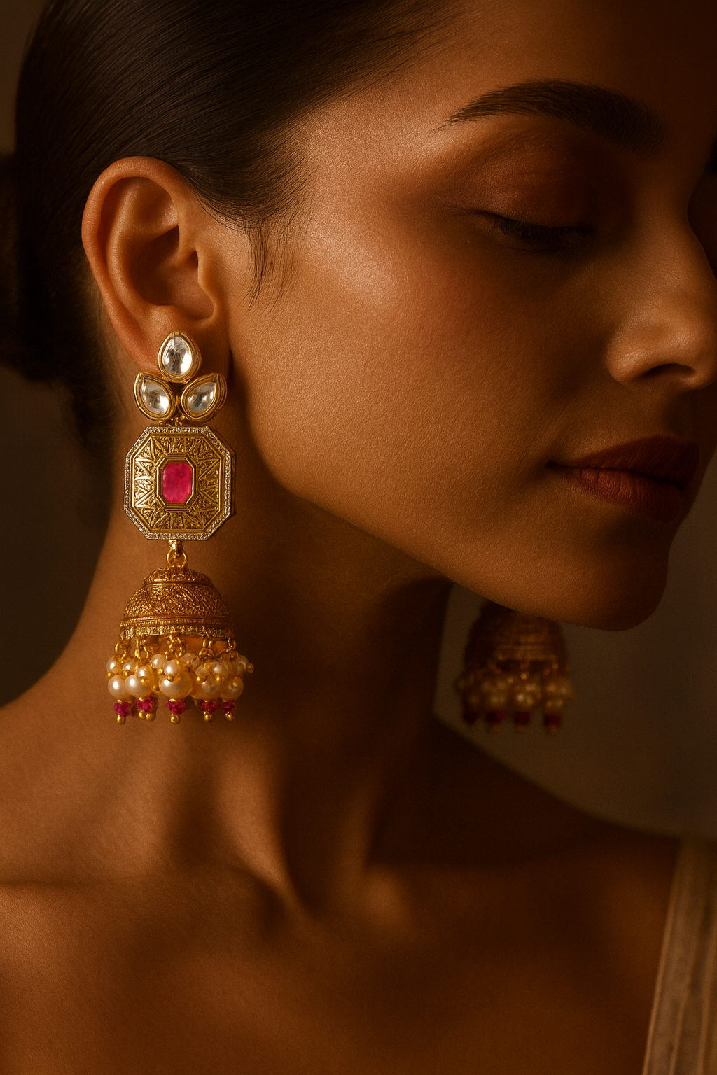 Ruby Radiant Necklace Set