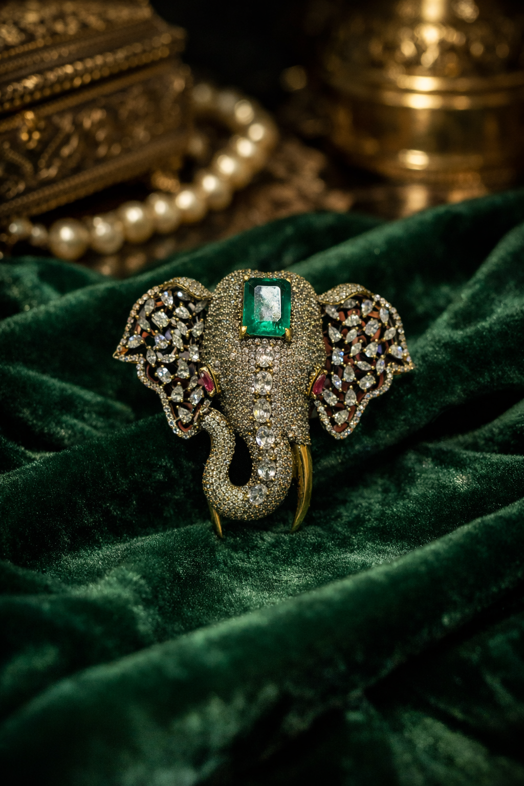 Royal Elephant Brooch