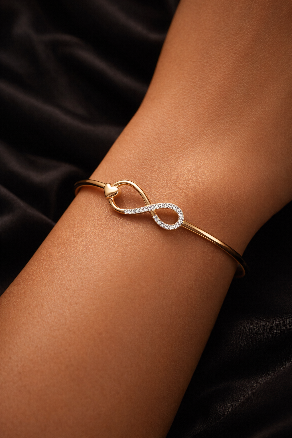 Pure Silver Infinity Bracelet