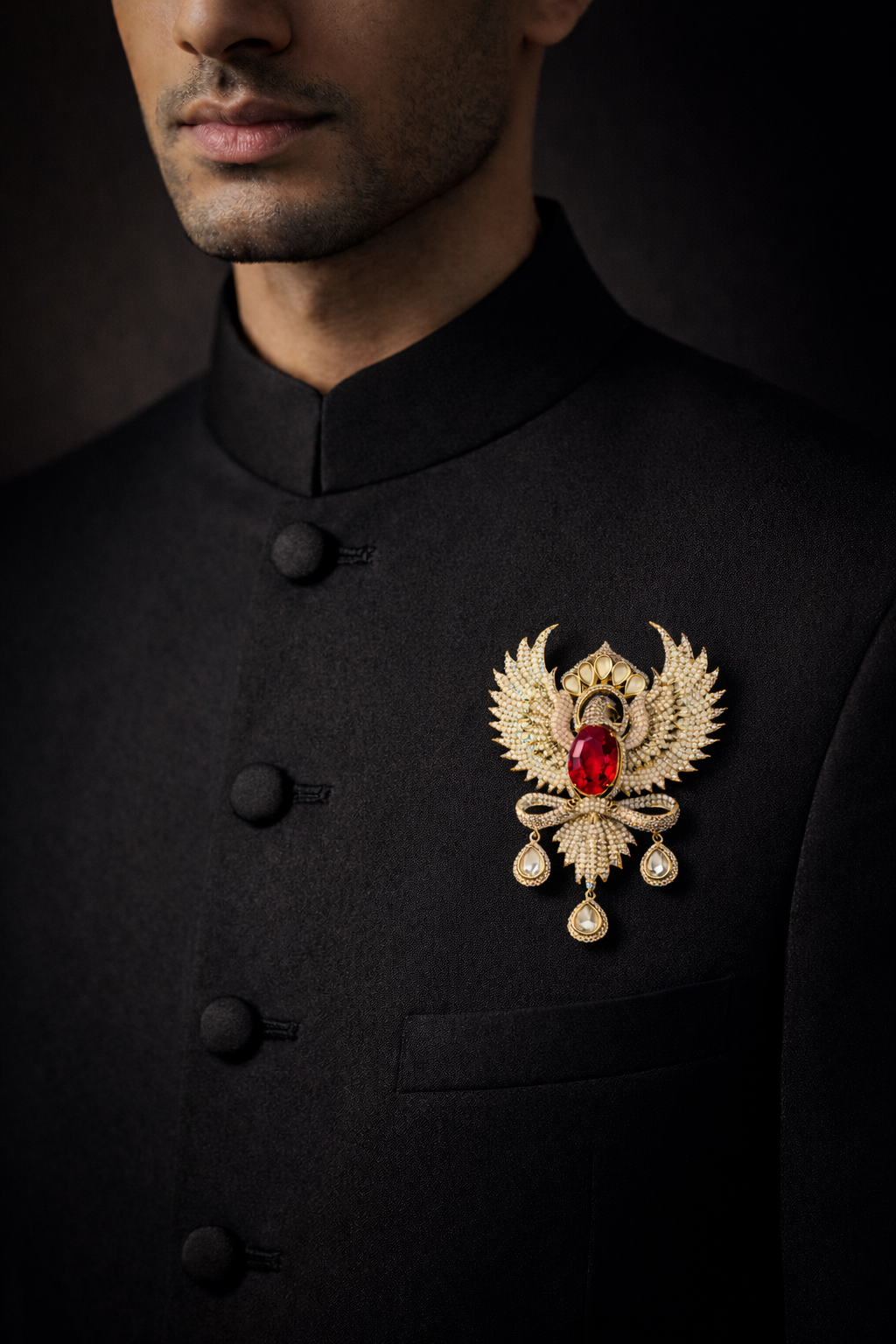 Royal Phoenix Brooch