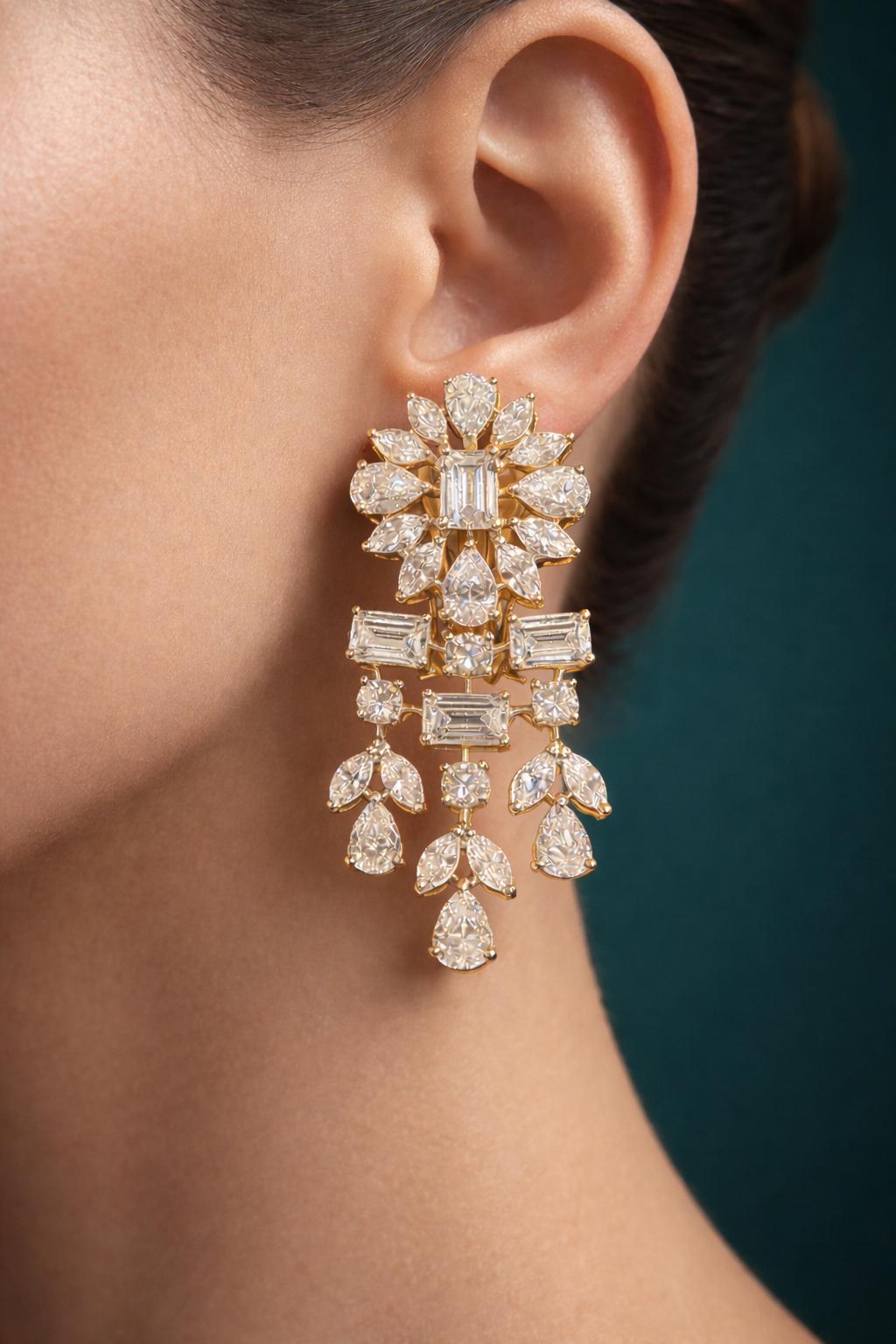 Pure Silver Floral Bloom Earrings