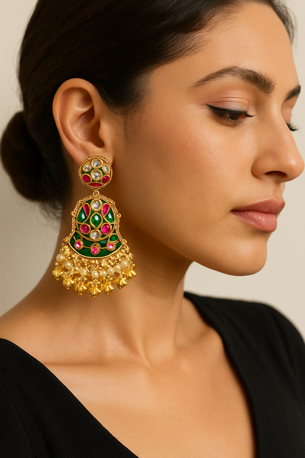 Silver Traditional Jhumkas