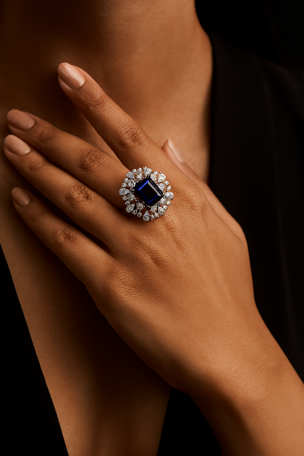 92.5 Silver Cocktail Ring