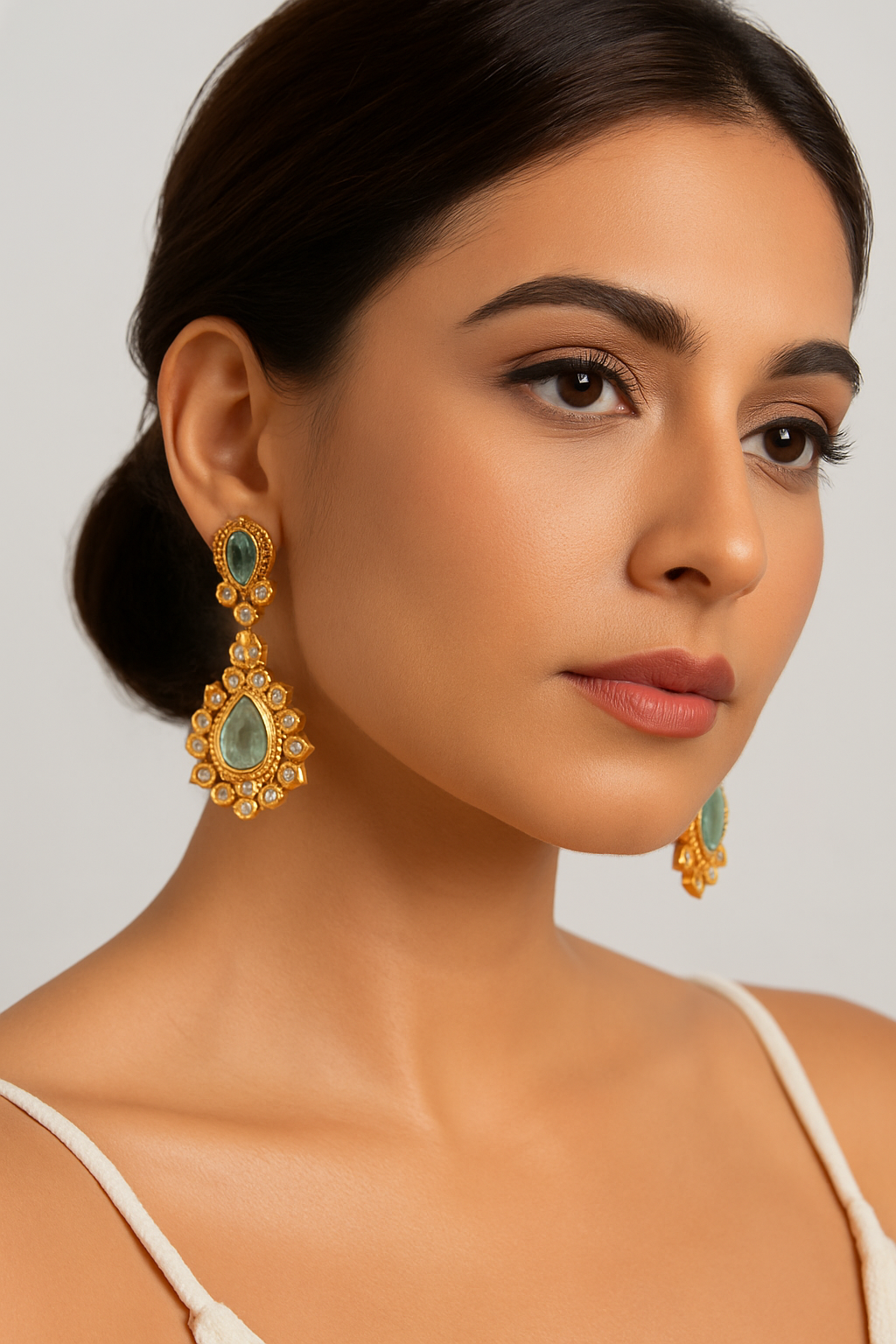 Carved Drop Earrings