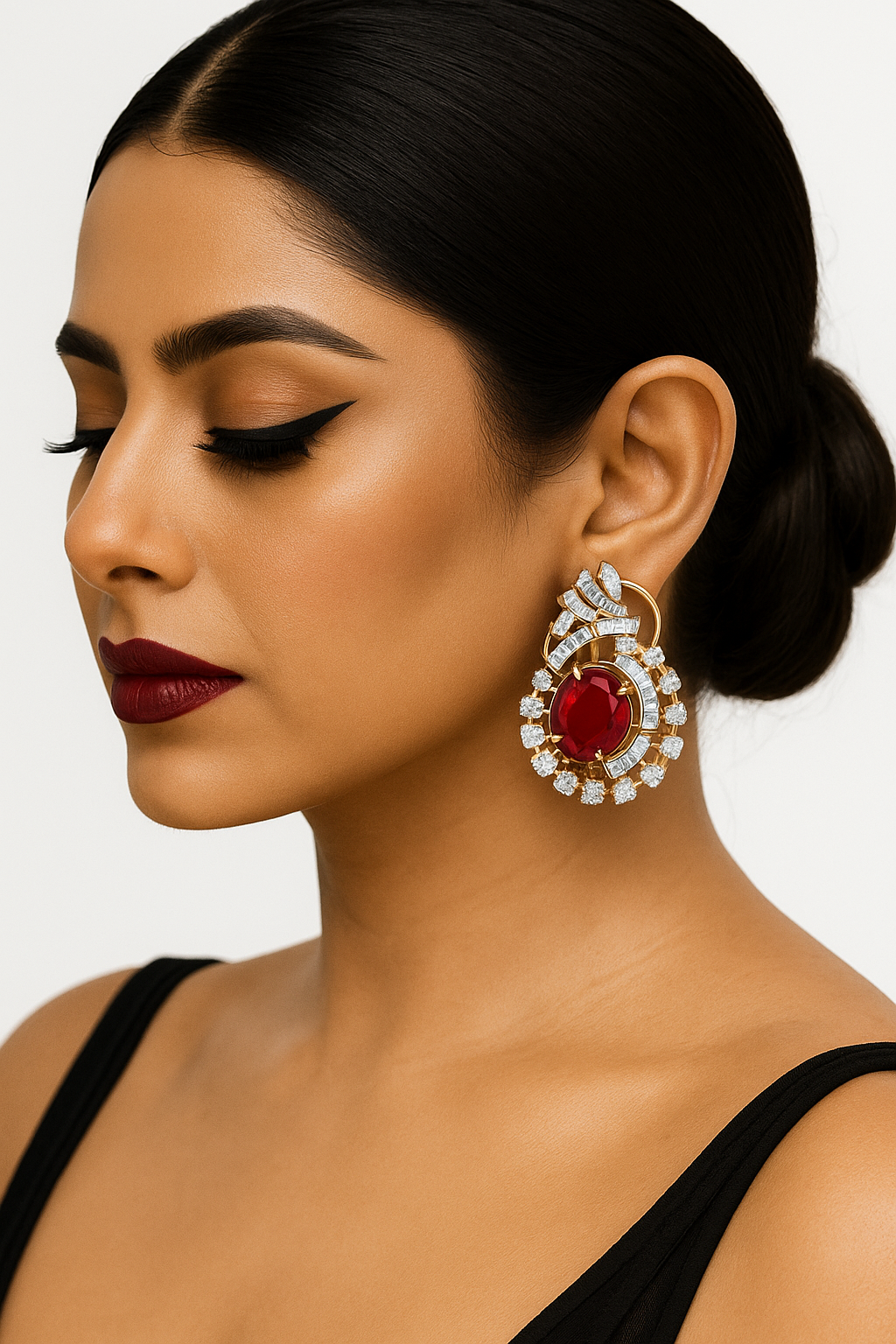 92.5 Silver Scarlet Earrings