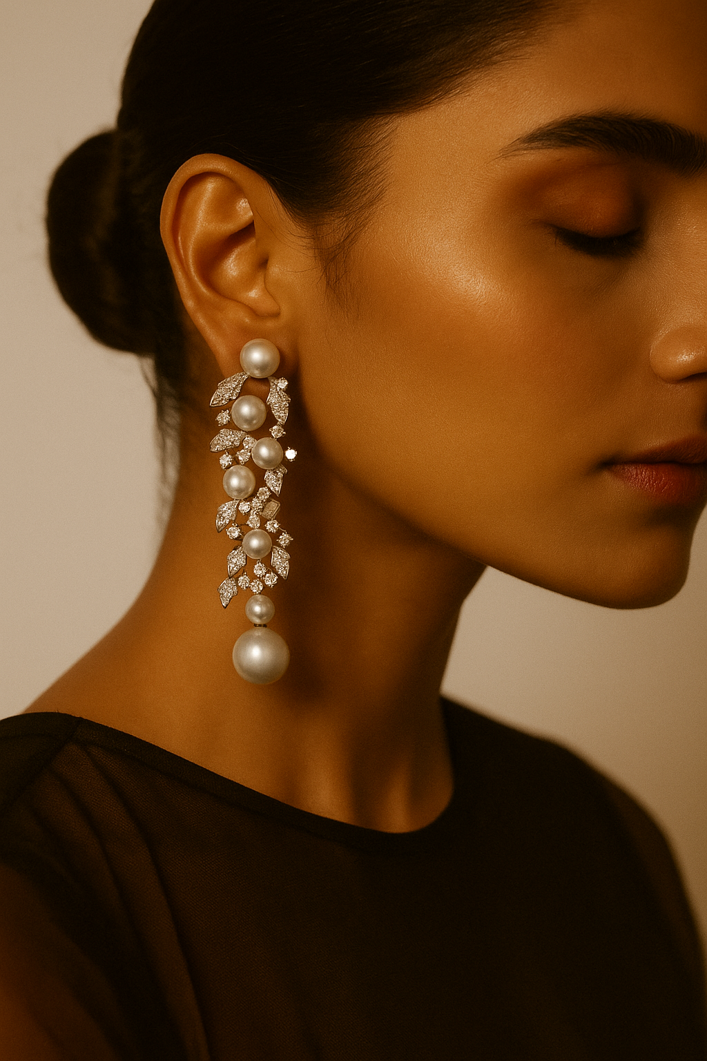 Pearl Cascade Danglers