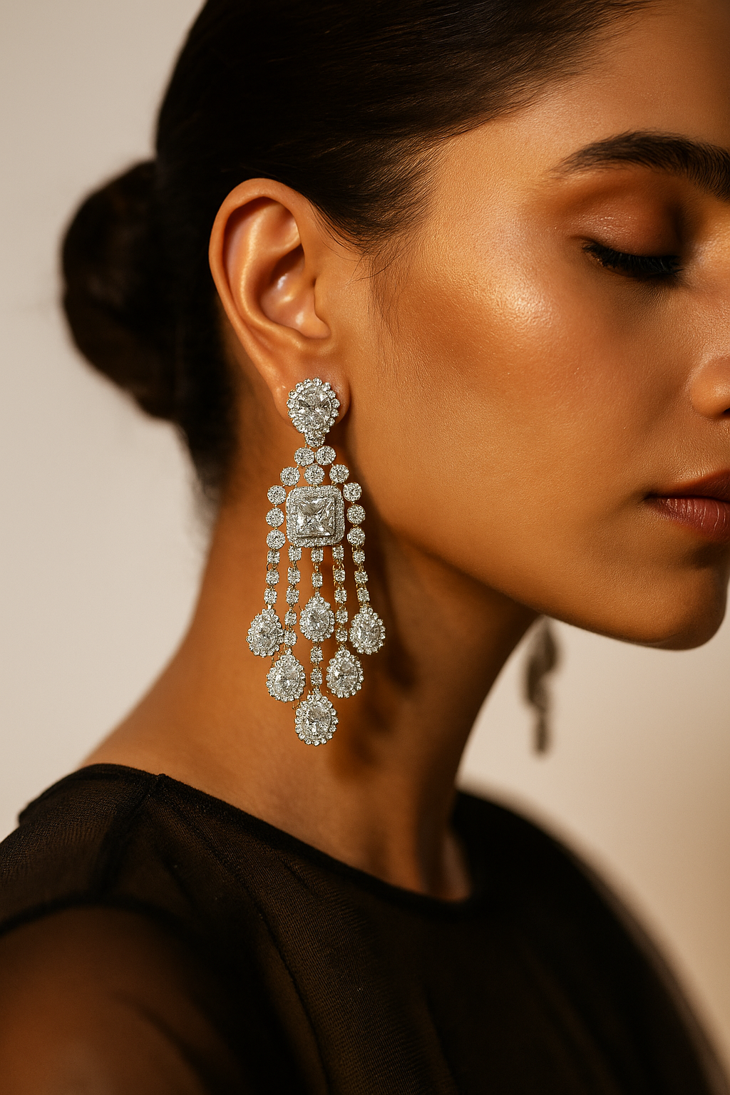 Statement Silver Danglers