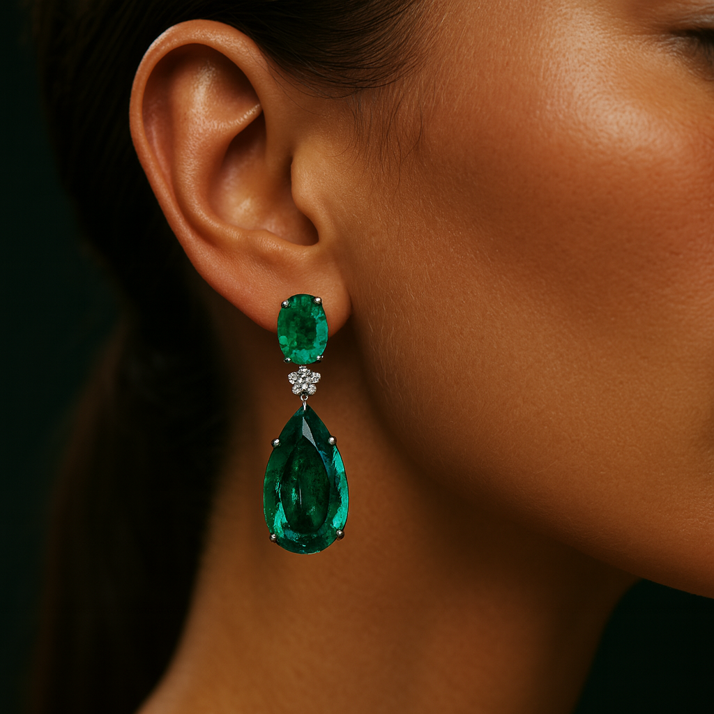 Bold Emerald Drops