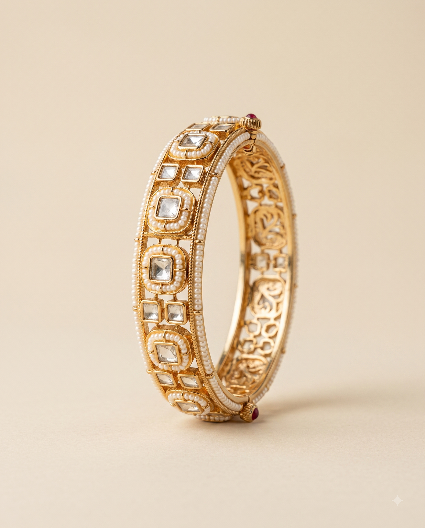 Polki Kundan Kada Bracelet