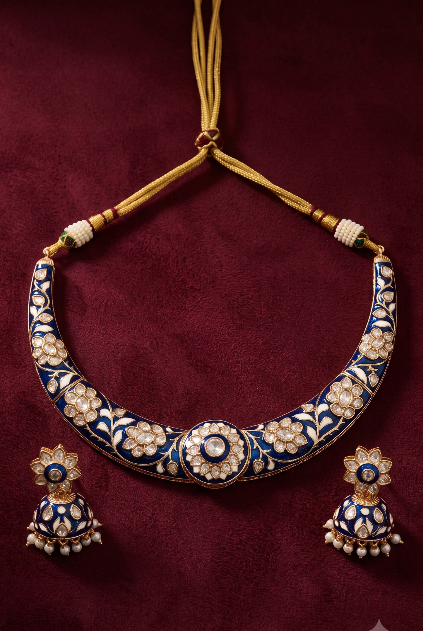 Noori Meenakari Hasli Set