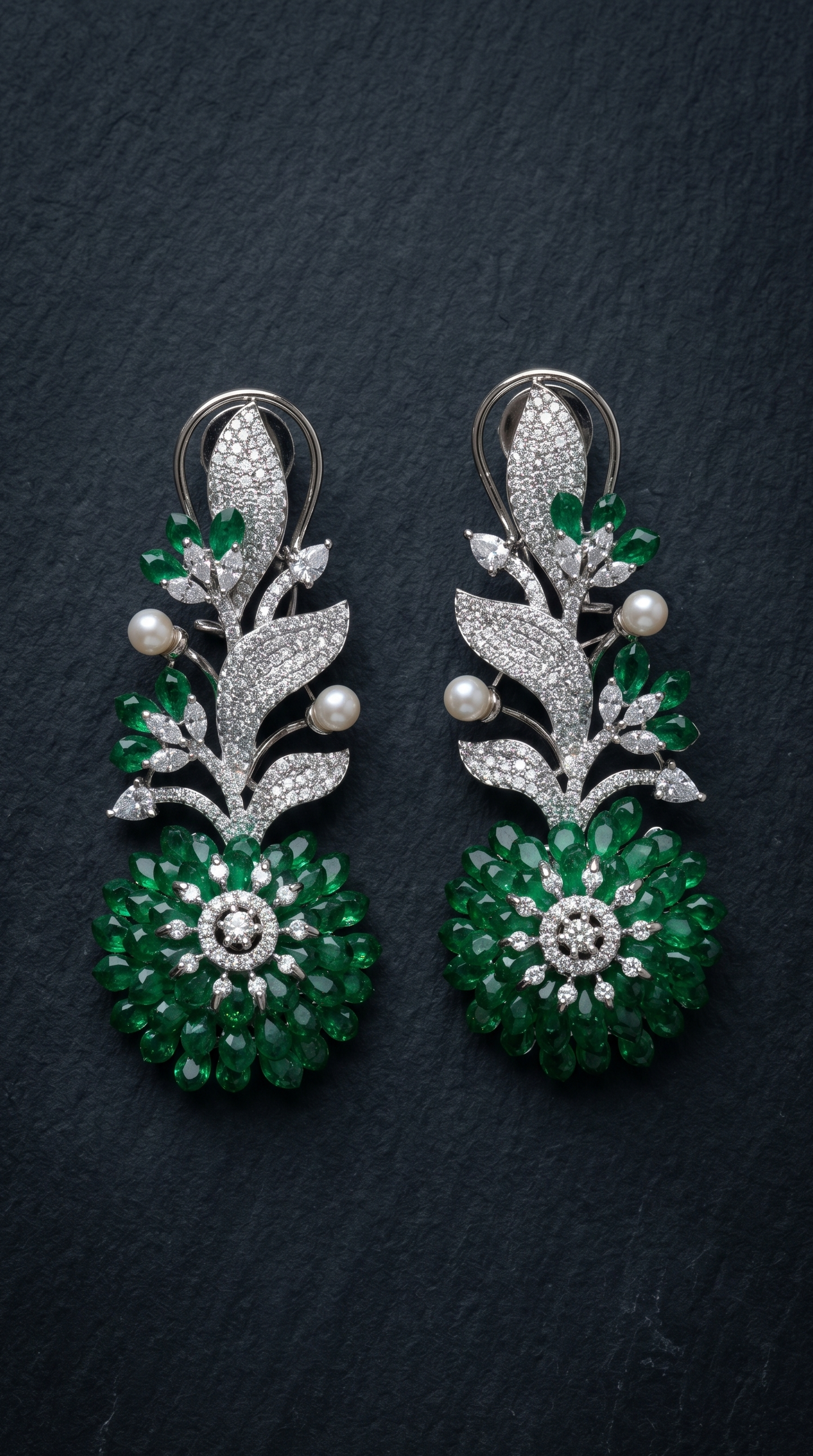 Emerald Bloom Earrings