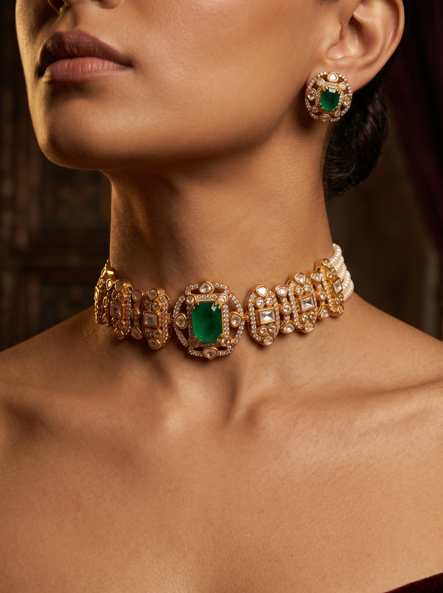 Emerald Viraya Choker Set