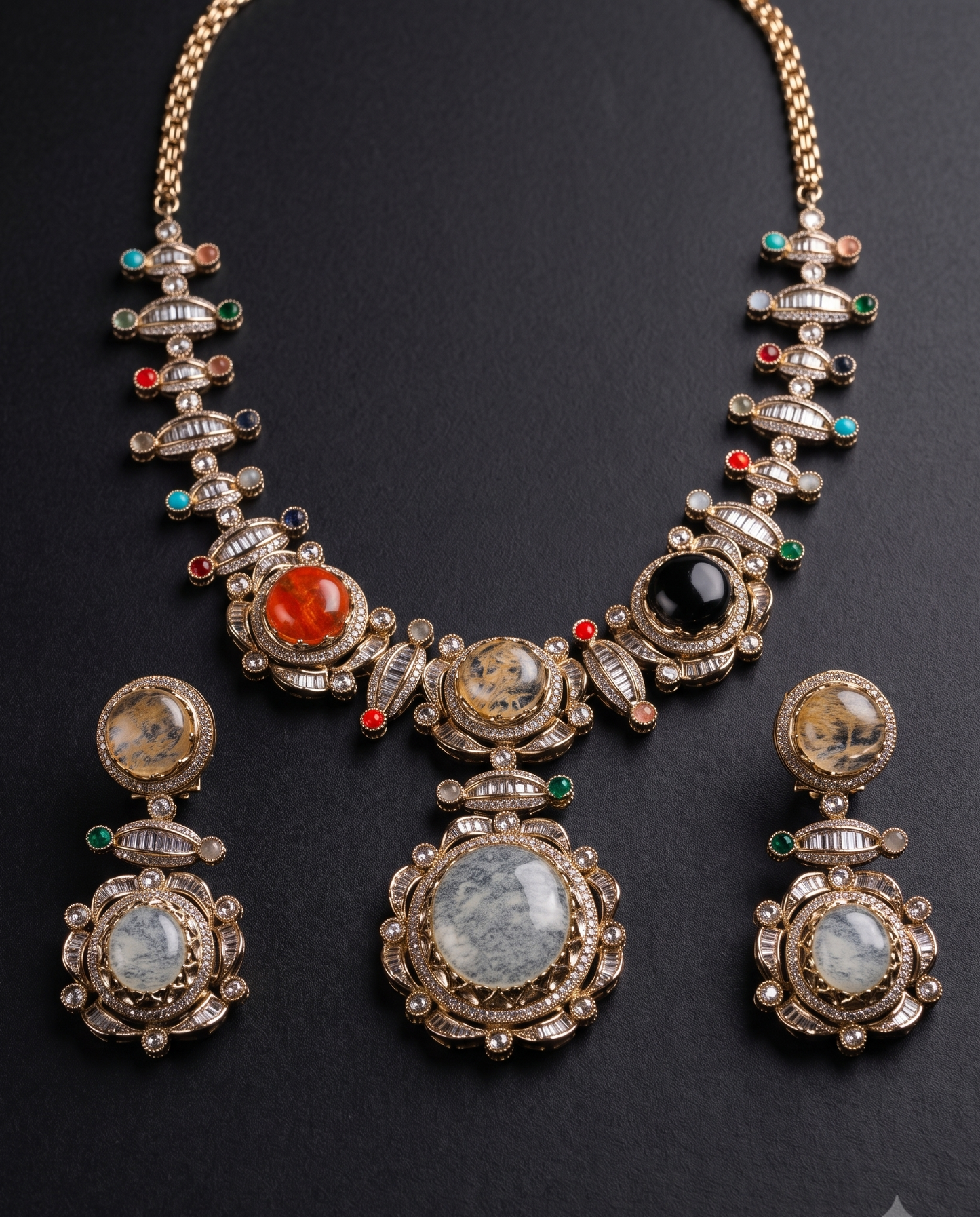 Gulbaag Nocturne Necklace Set