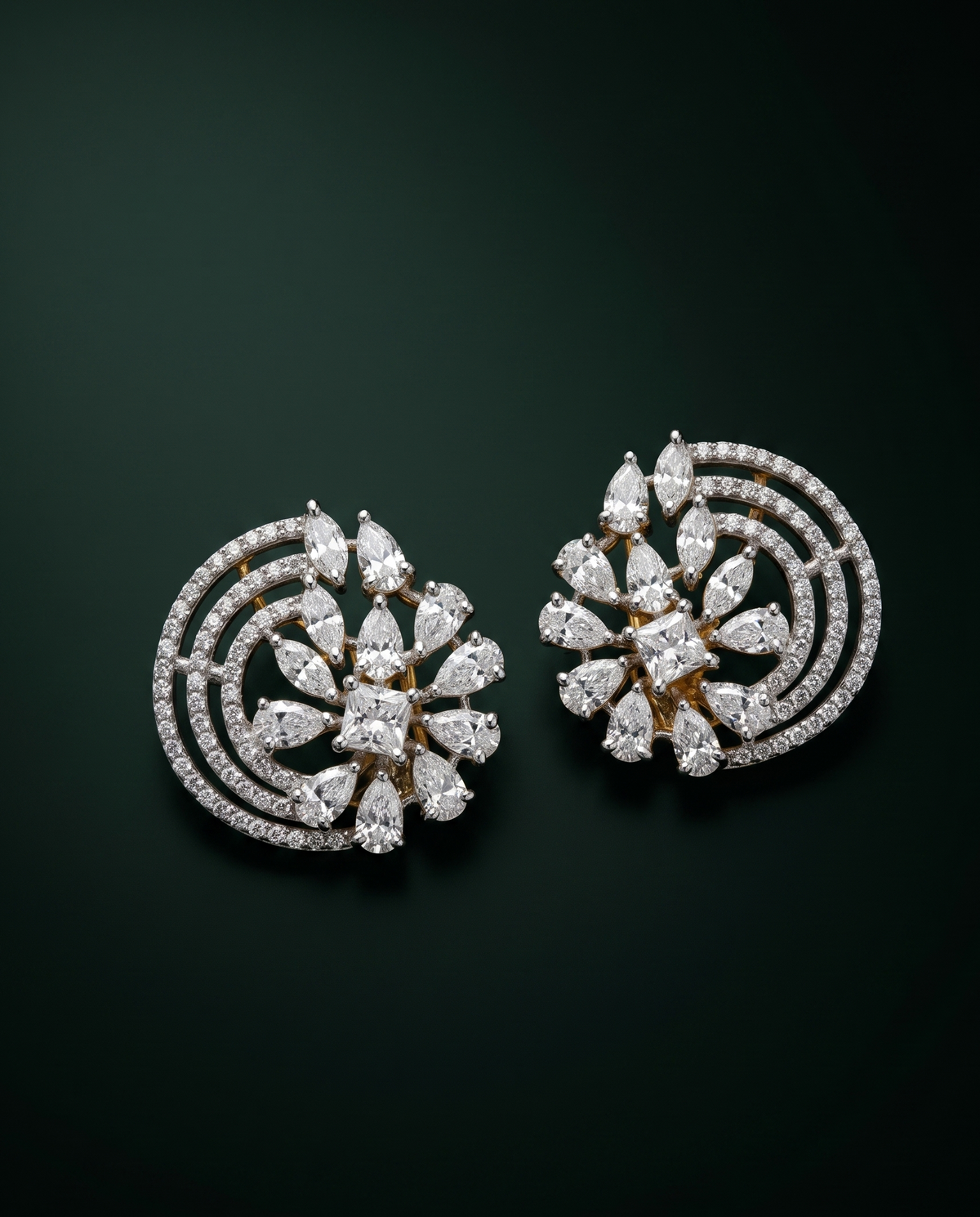 Pure Silver Spiral Studs