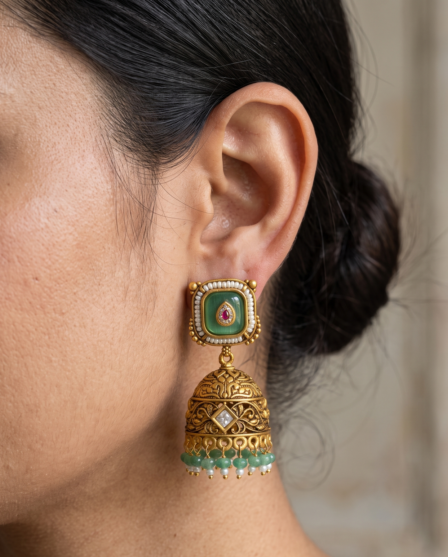 Golden Heritage Jhumkas