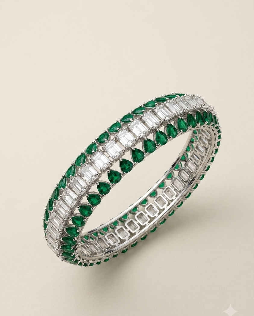 Emerald Bold Bracelet