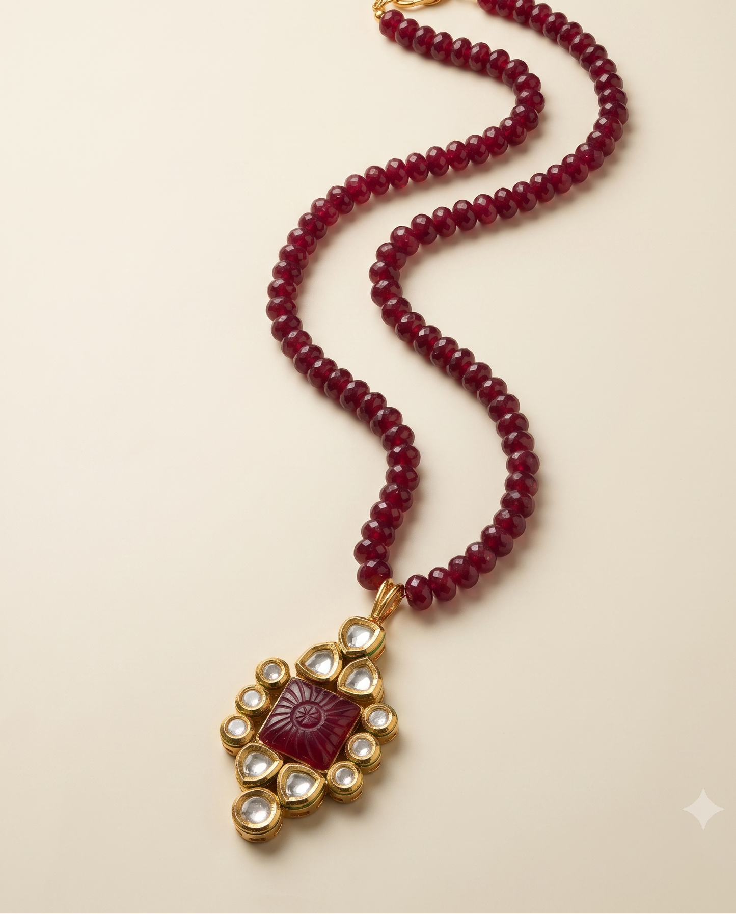Red Kundan Mala