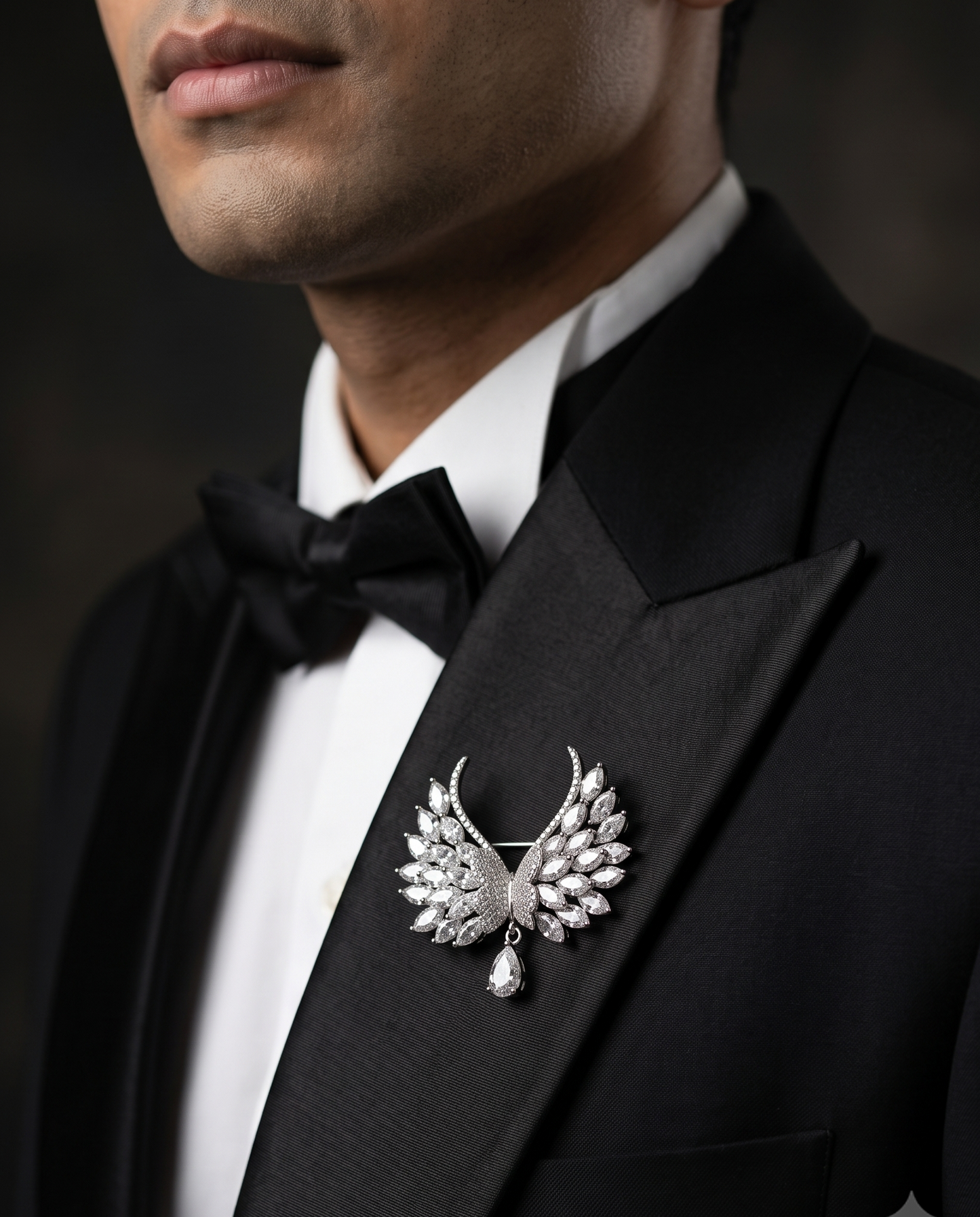 Pure Silver Seraph Wing Brooch