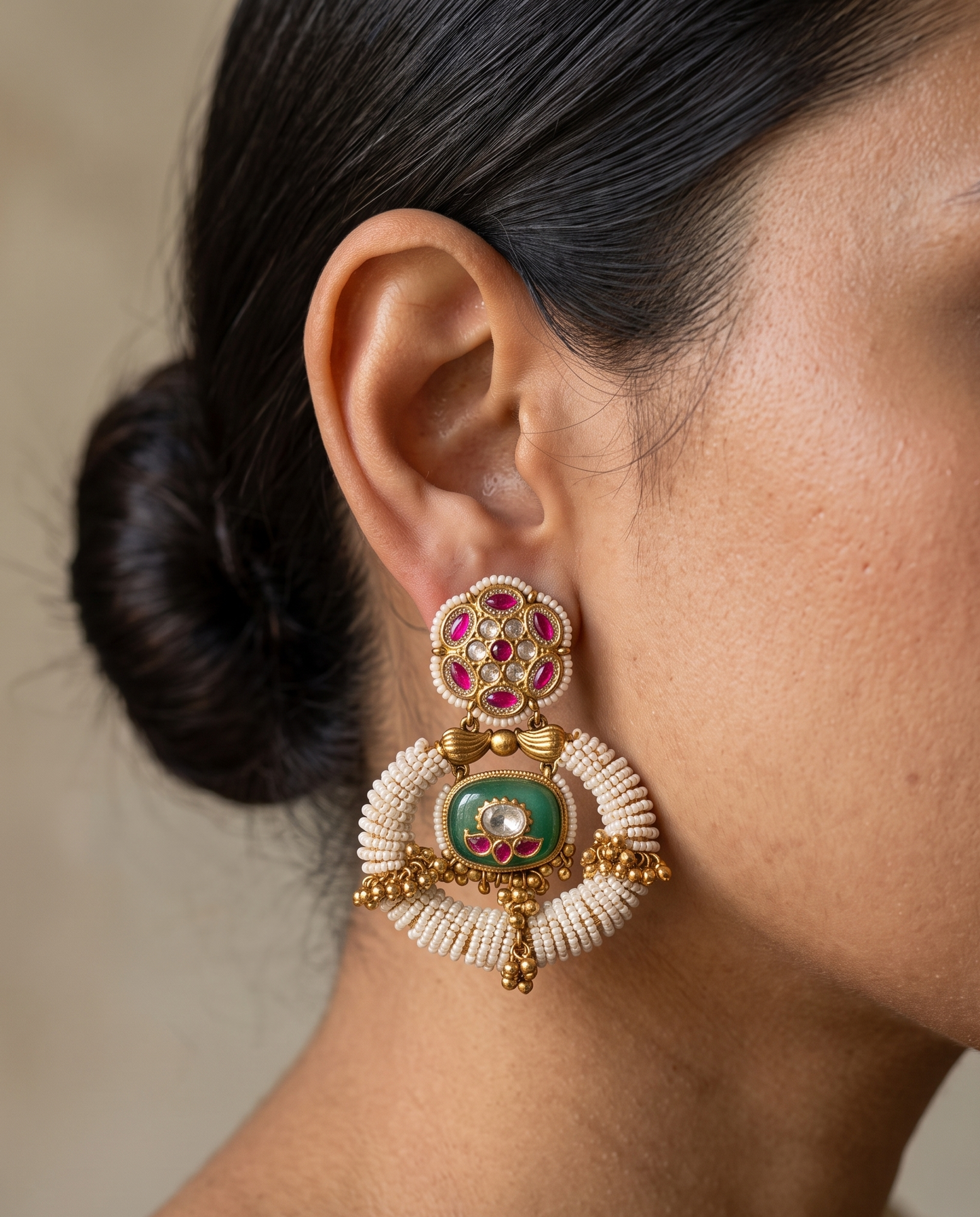 Moti Meher Jhumkas