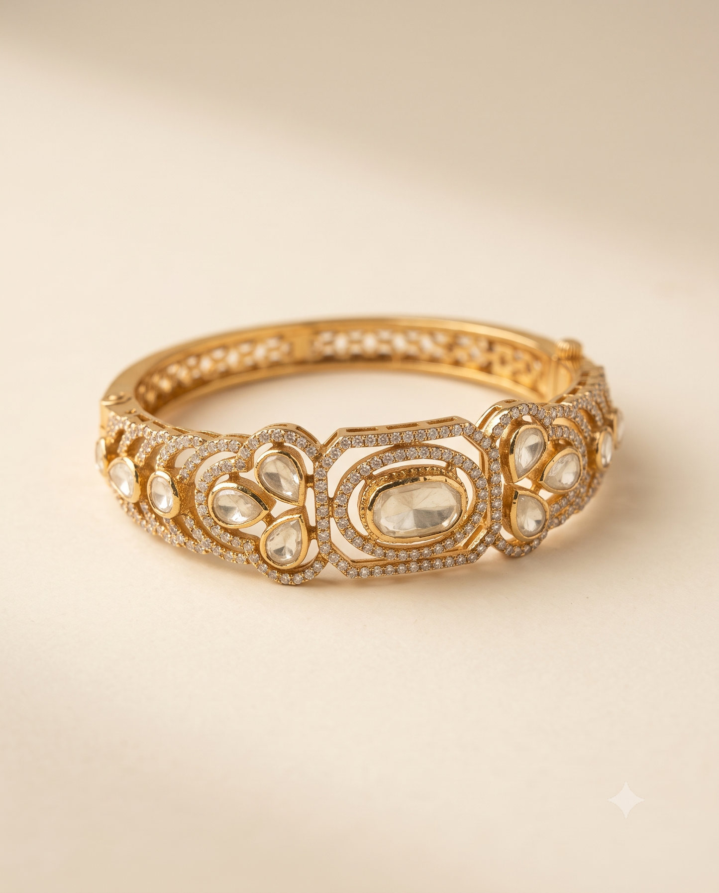 Polki Floral Bracelet