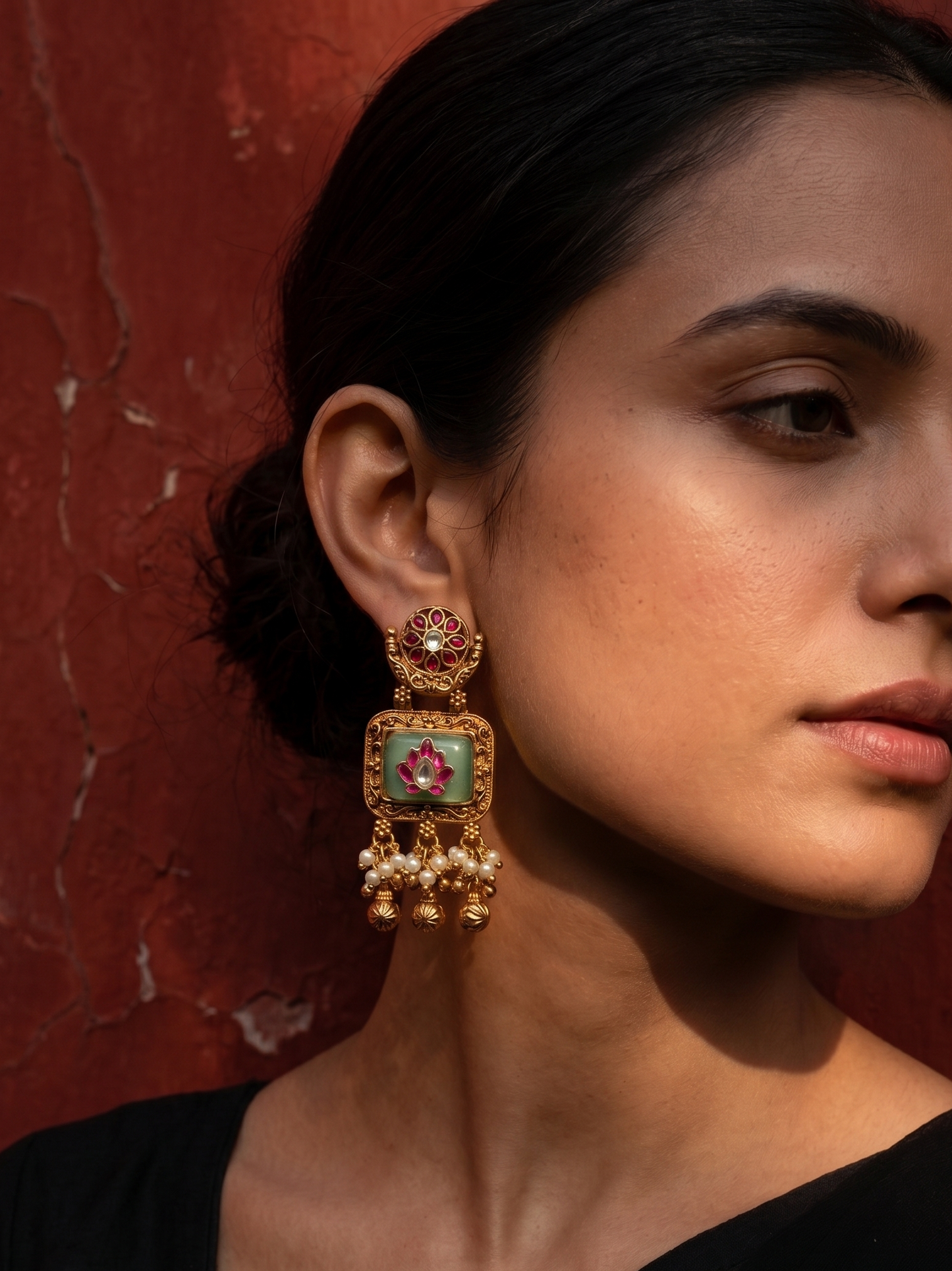 Golden Mahal Earrings