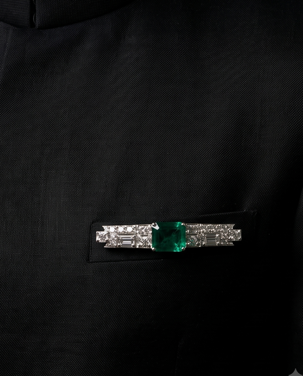 Pure Silver Regal Bar Brooch