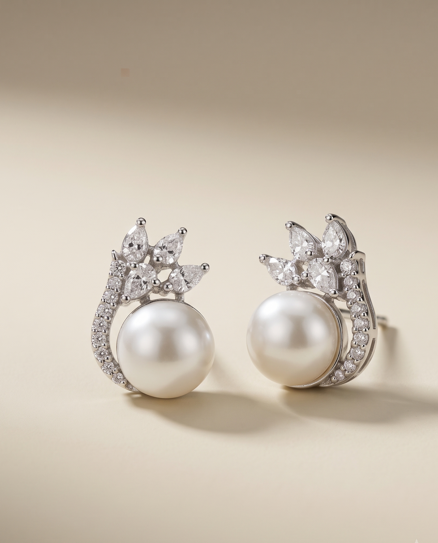 Verdant Pearl Studs