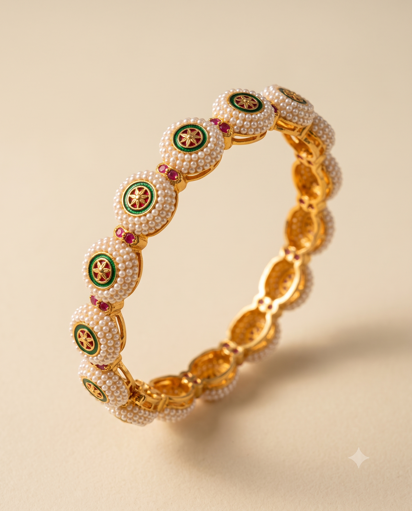 Moti Mandala Kada Bracelet