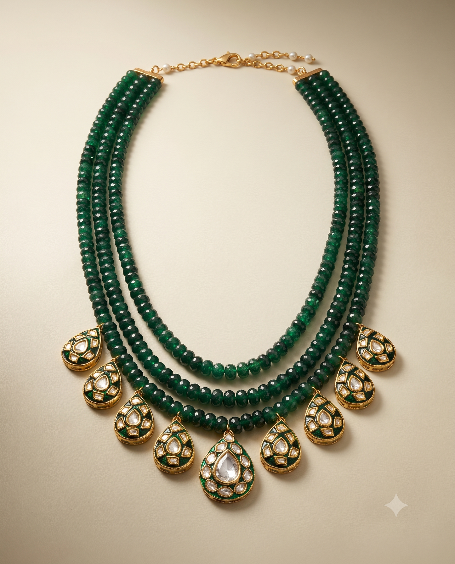 Meenakari Triple Necklace