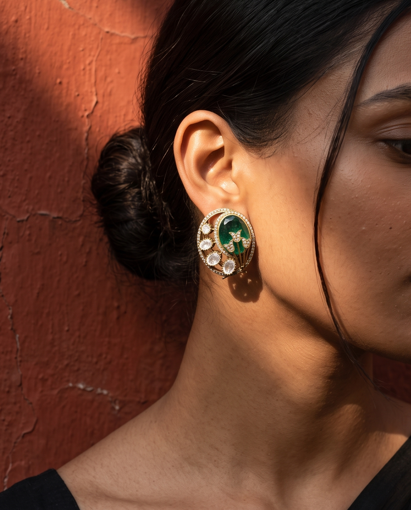Emerald Rehnaaz Studs