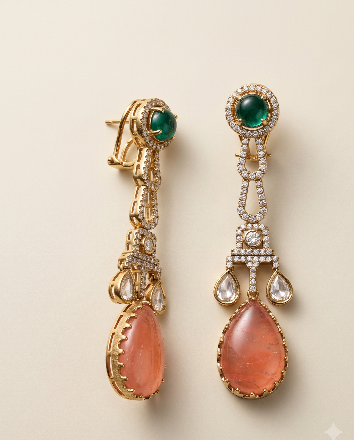 Rosette Vibrant Bold Danglers