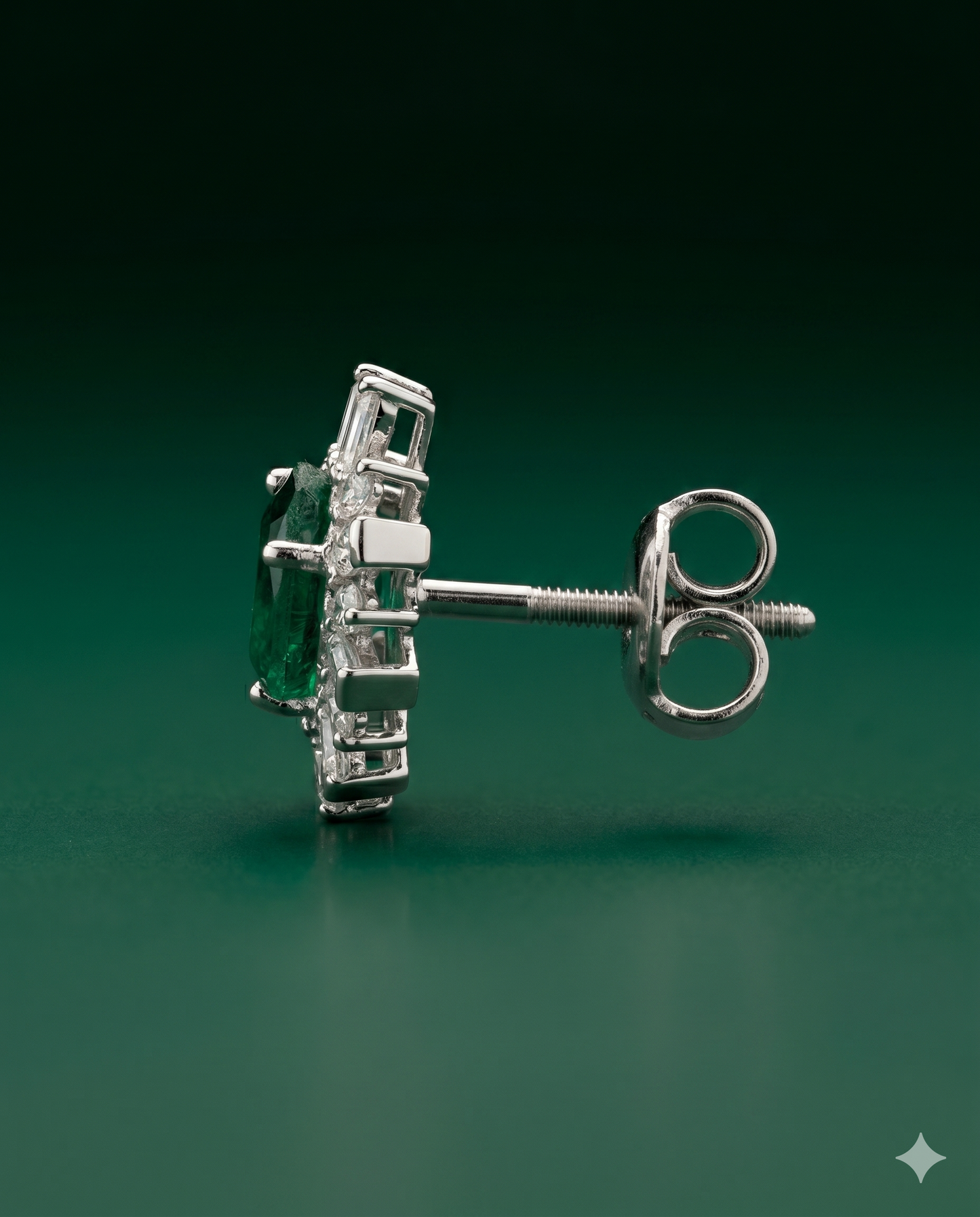 Pure Silver Starburst Studs