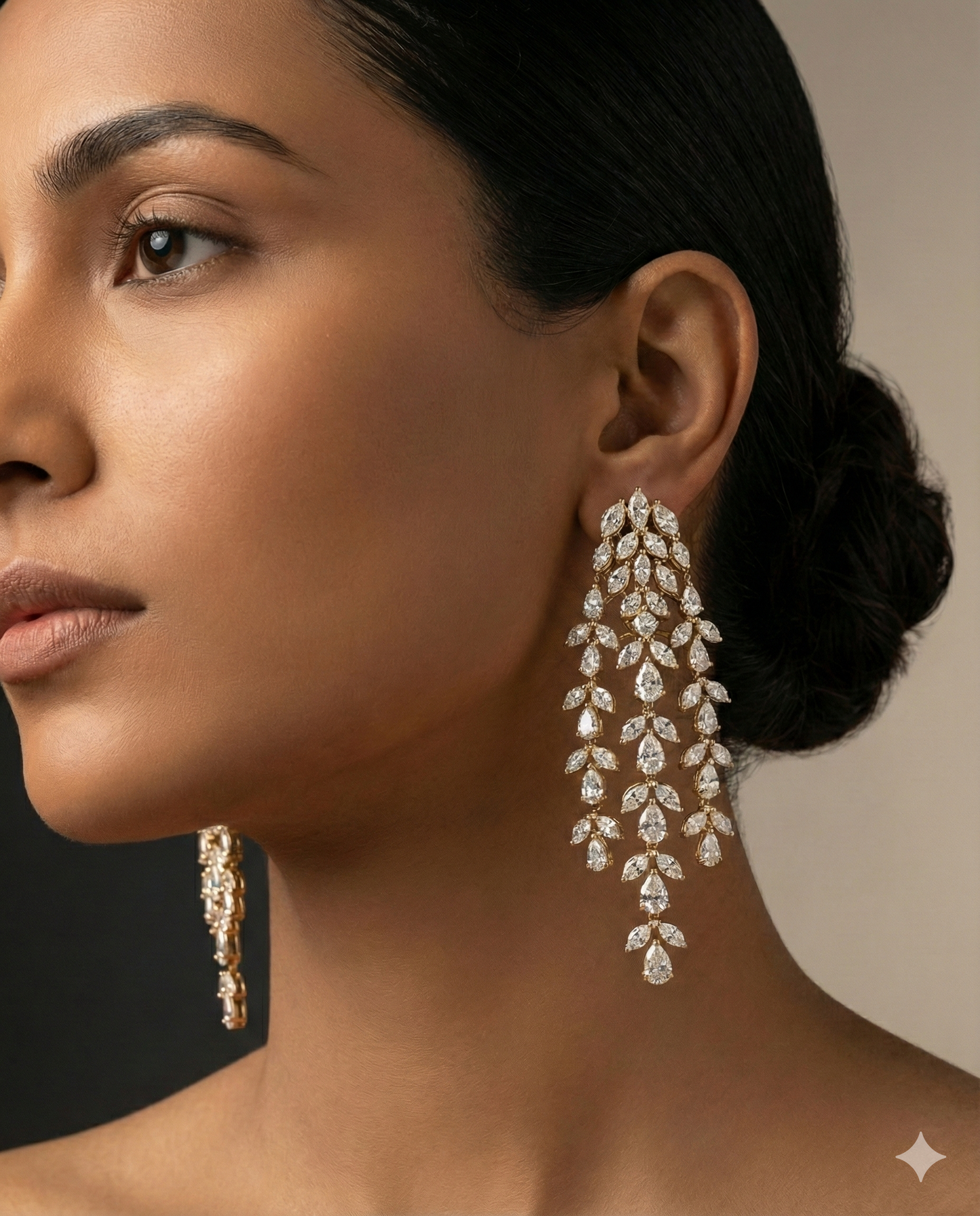 Pure Silver Cascade Danglers