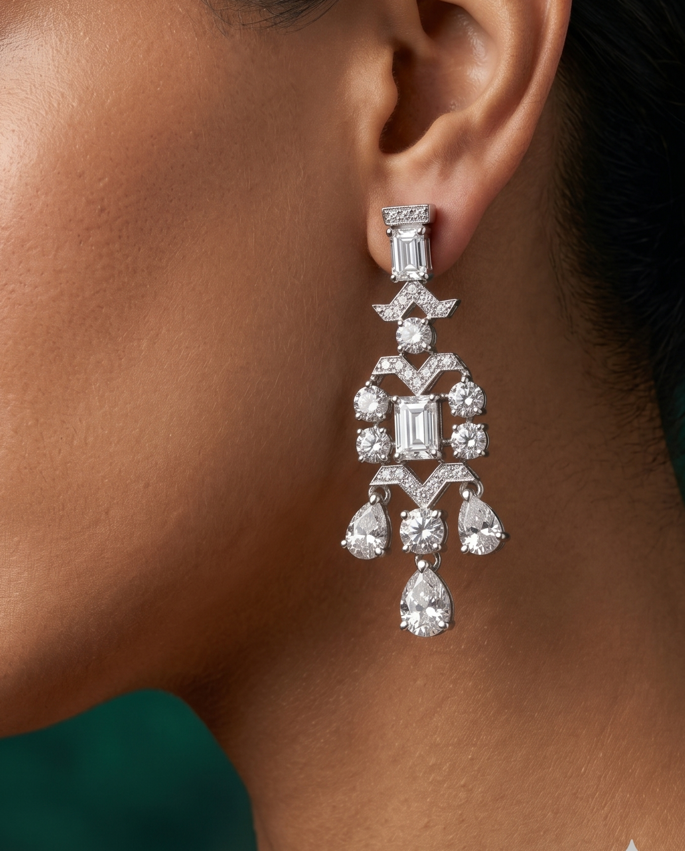 Pure Silver Eternal Cascade Earrings