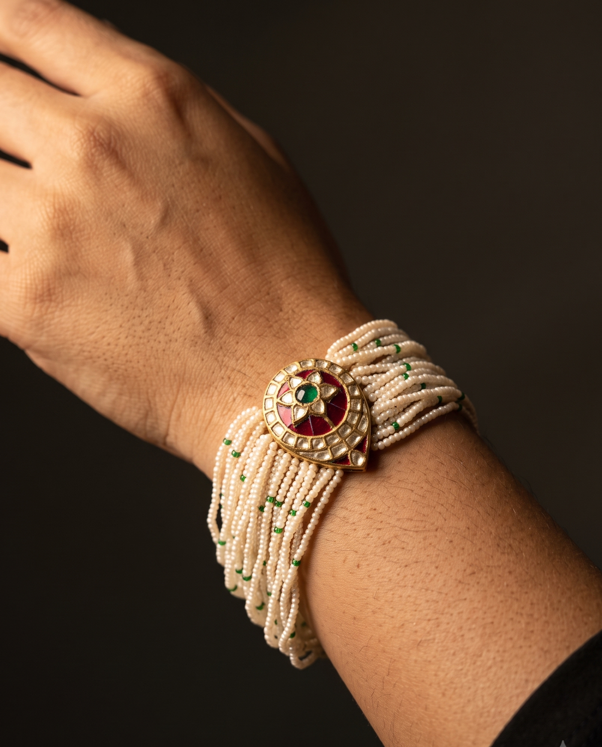 Pure Silver Mehr Moti Bracelet