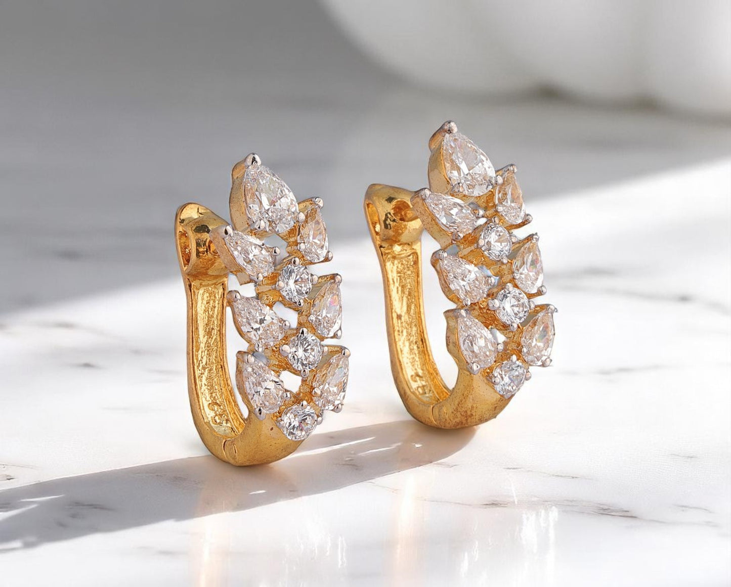 92.5 Silver Vine Hoops